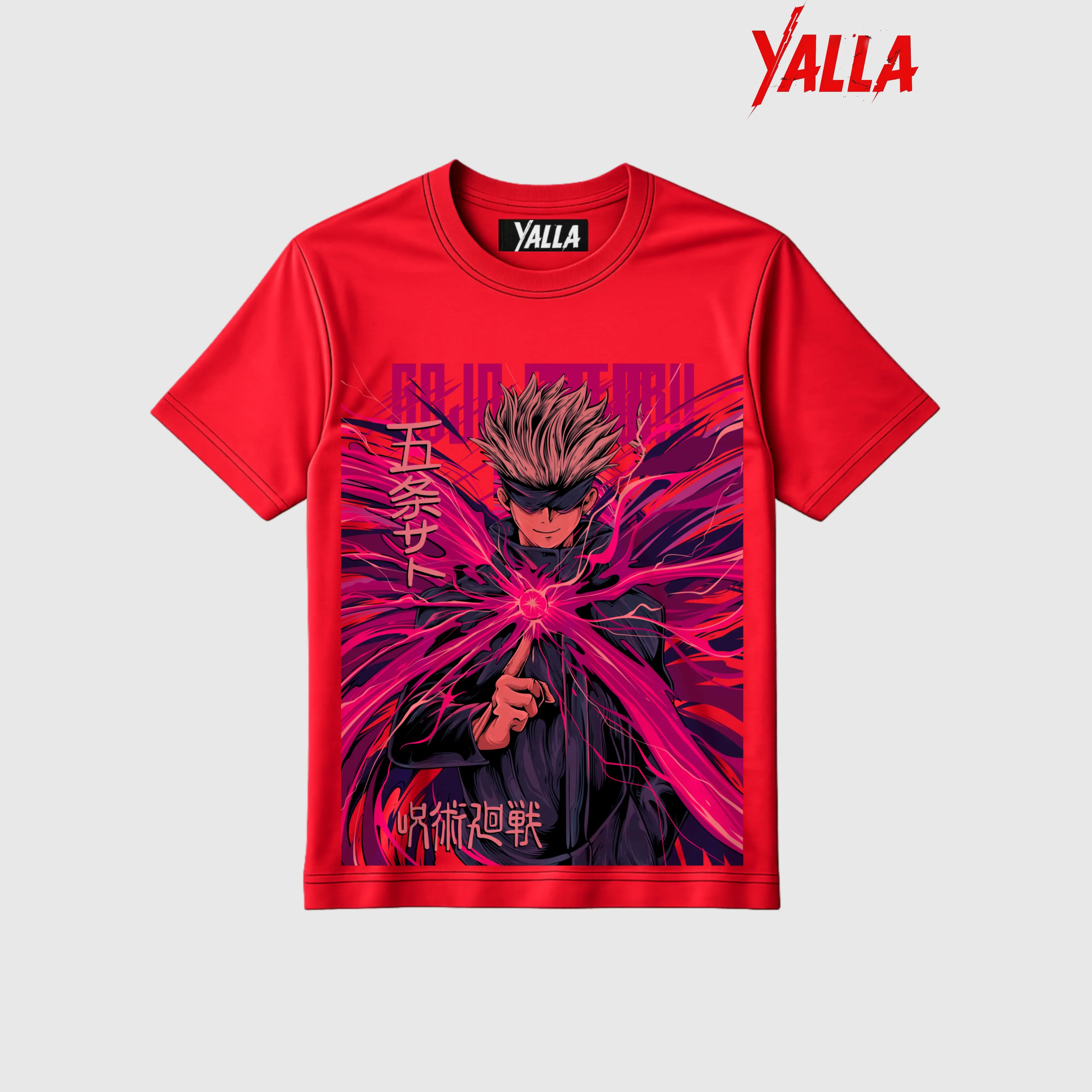 Gojo Satoru — Red Cursed Energy Tee